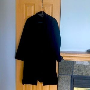 Black Trench Peacoat. Medium
